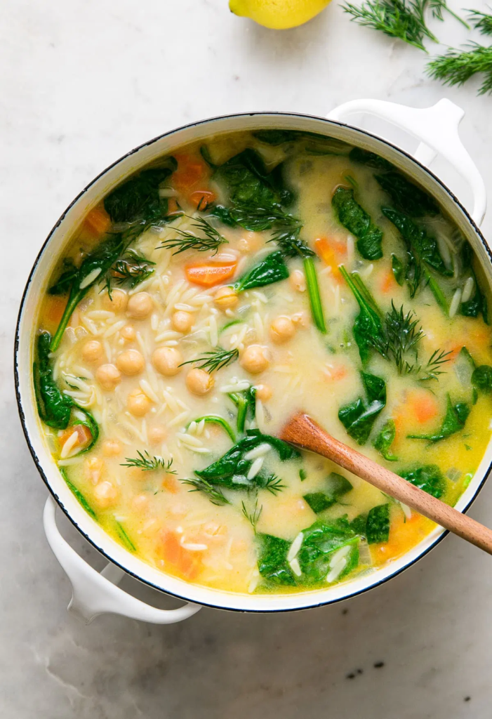  This vegan lemon orzo soup is bright, cozy, and packed with vegetables. A healthy one-pot dinner ready in 30 minutes that the whole family will love.