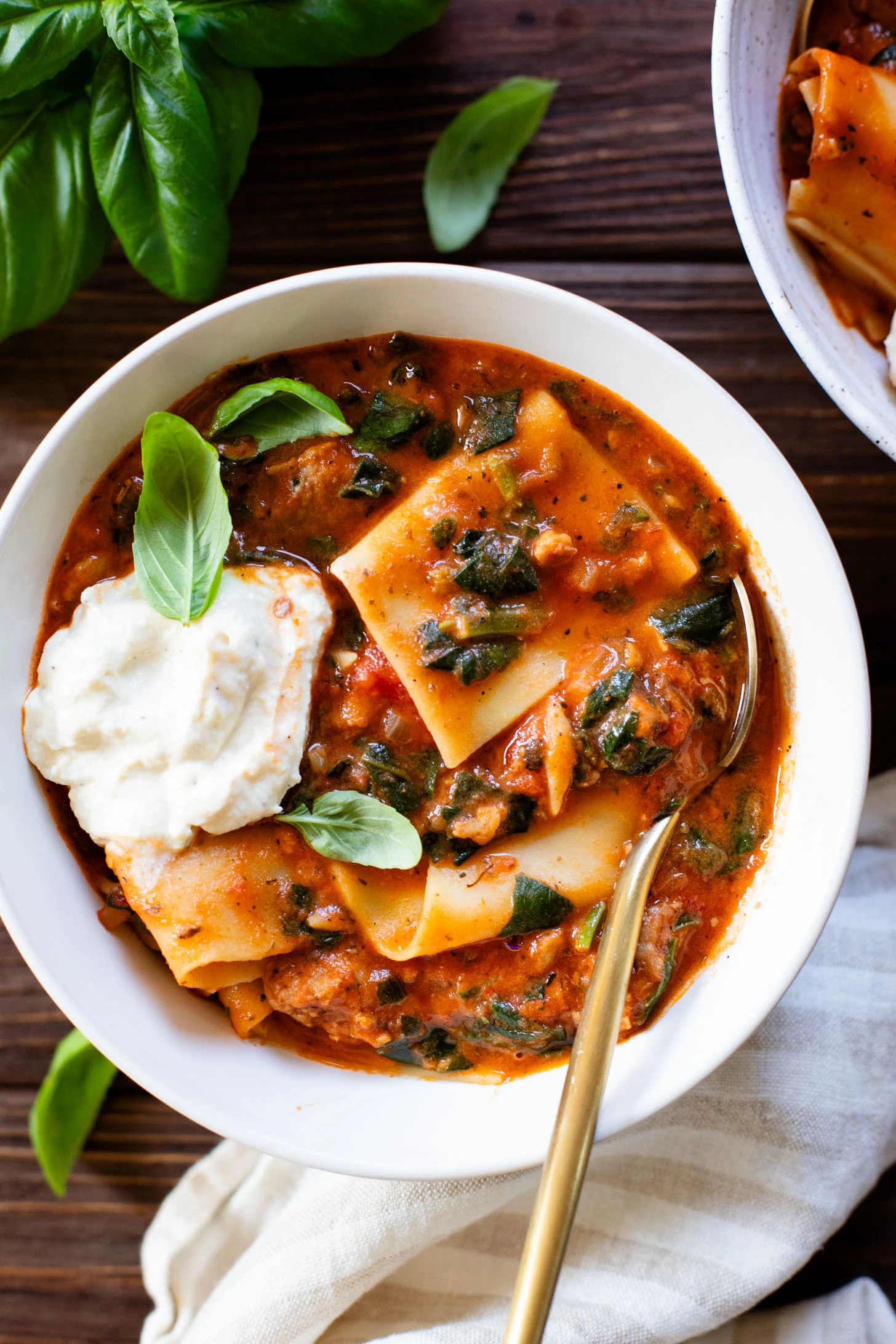 Vegan Lasagna Soup